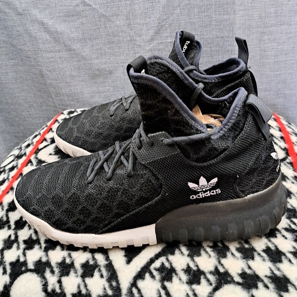 % Men Size 11.5 Adidas Originals Tubular X Prime Knit Core Trainers A54
